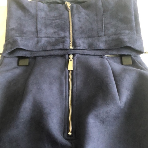 🌎Kendi Boutique Designer Suede Skirt Set in Navy - Picture 6 of 9